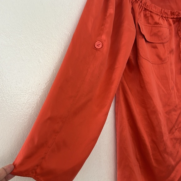 Moda International Blouse, Rusted Red, Large - Picture 6 of 11